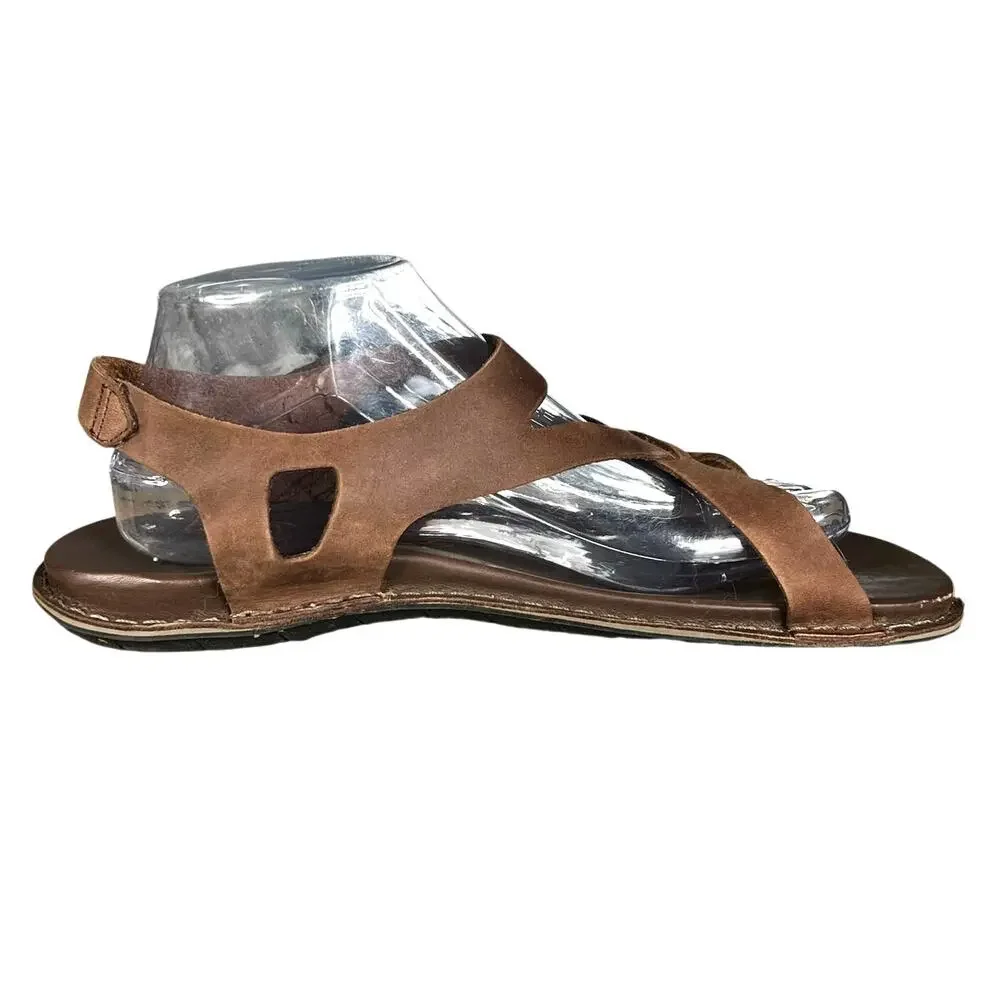 Keen Women’s Alman Brown Leather Slingback Thong Sandal Size US 10.5 - Picture 4 of 11